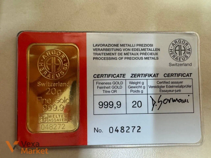 Золото 20г Fine Gold 999.9 — фото 3