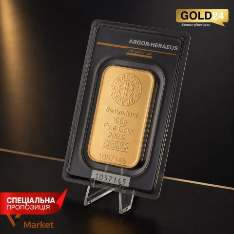 100г золота Argor-Heraeus Fine Gold 999,9