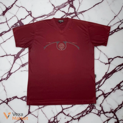 90s Versace Jeans Couture спортивна нейлонова футболка з медузою L-XL