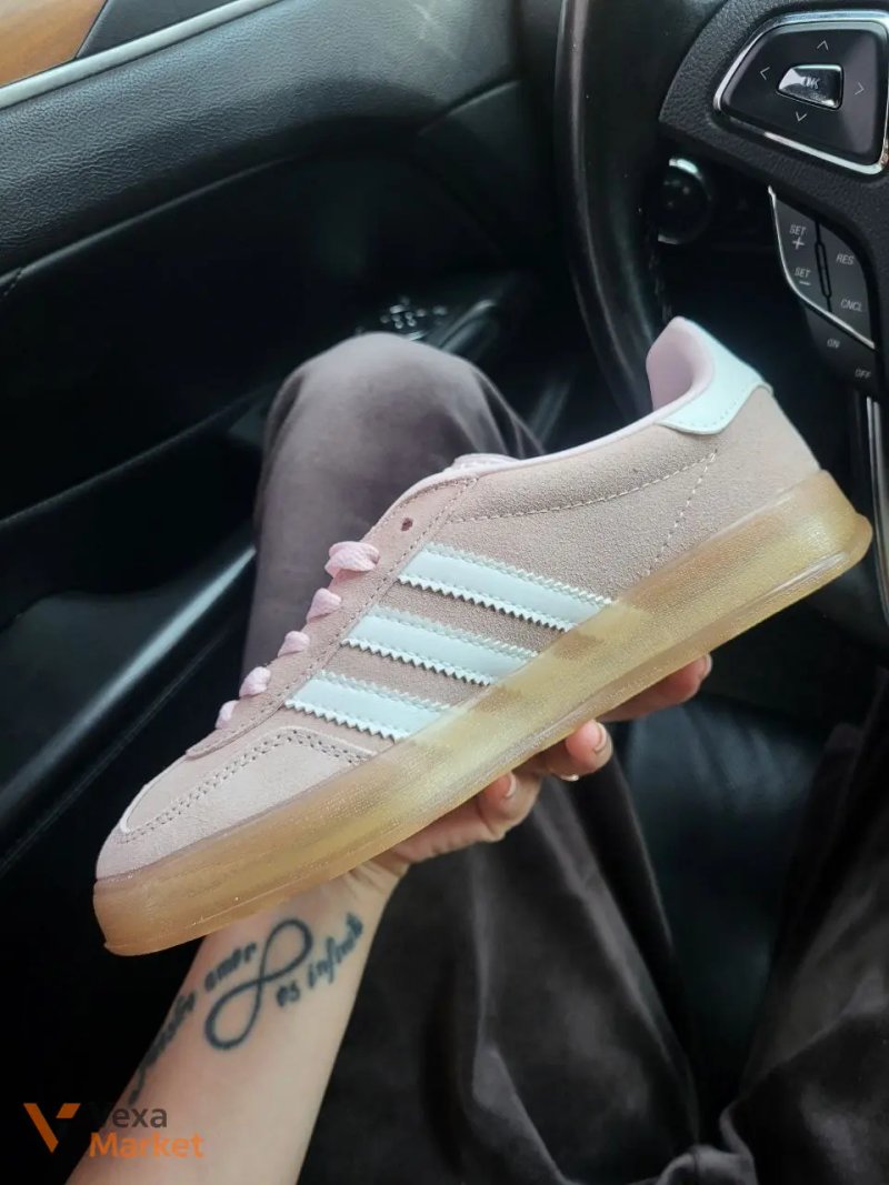 Adidas Gazelle Рожеві жіночі кросівки — фото 3