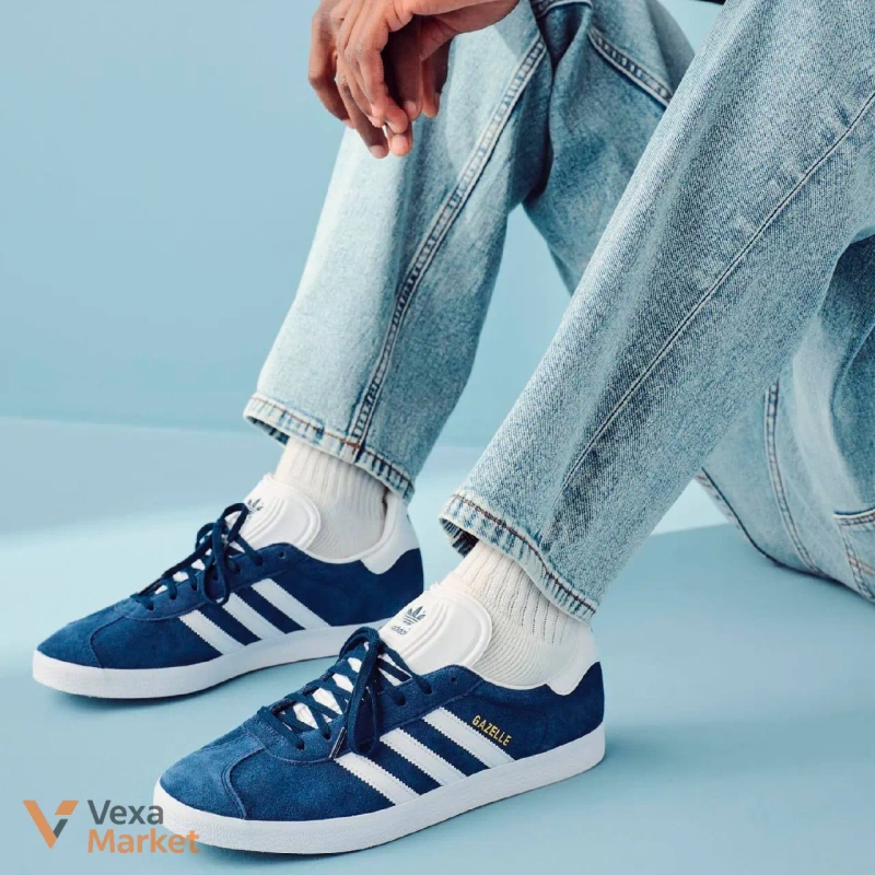 Adidas Gazelle синие мужские кроссовки 43 размер — фото 6