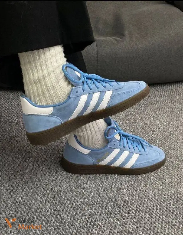 Adidas Gazelle синие женские кроссовки — фото 4
