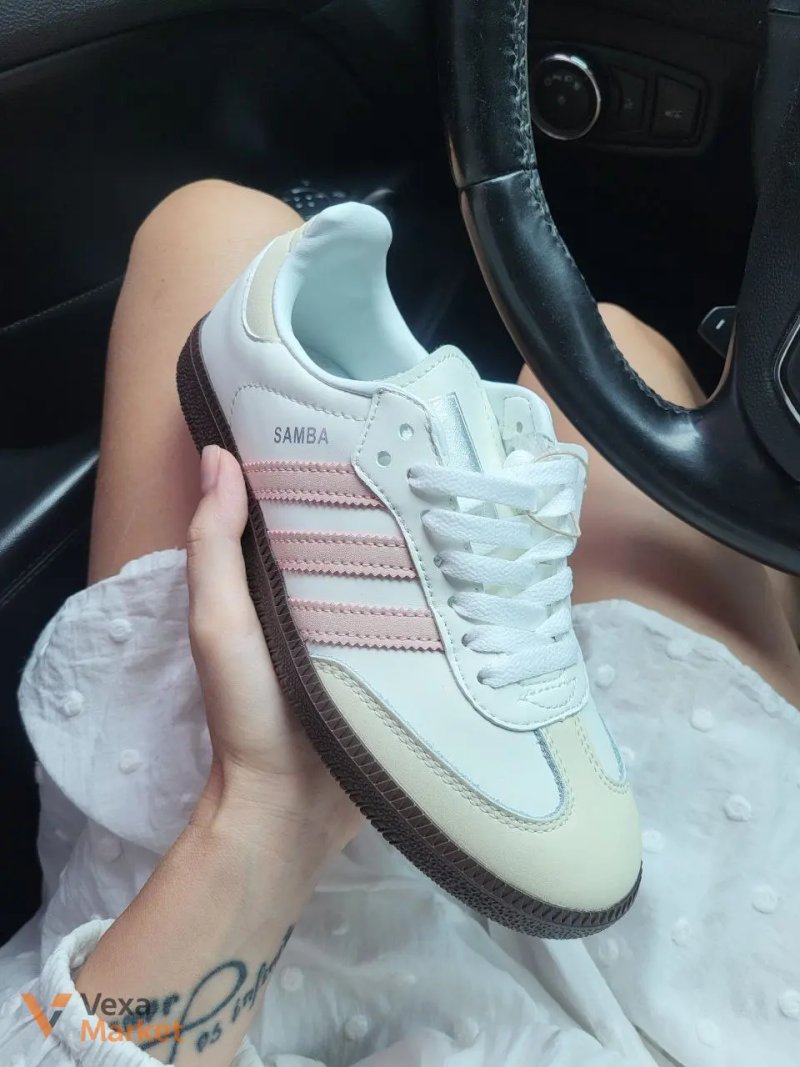 Adidas Samba White Pink — фото 2