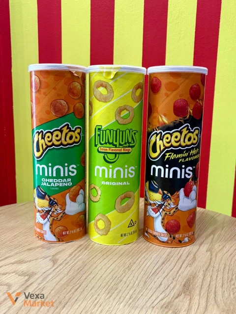 Американские снеки Cheetos Minis и Funyuns Minis в ассортименте