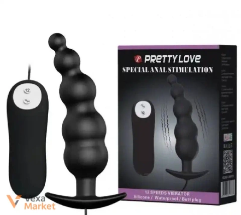 Анальна пробка з вібрацією Pretty Love Special Anal Stimulation