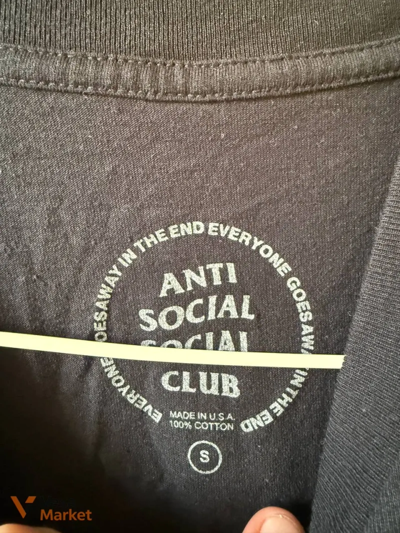 Anti Social Social Club футболка чоловіча розмір S — фото 2