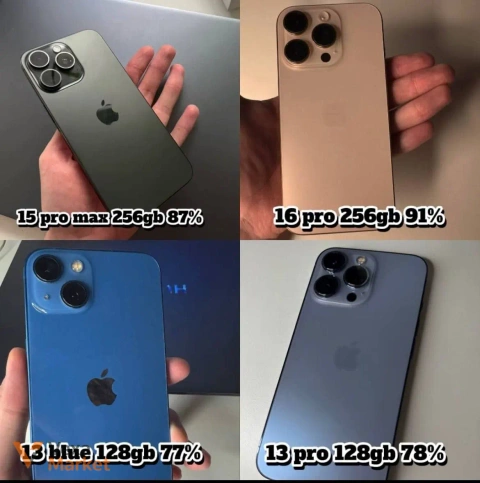 Apple iPhone 13, 13 Pro, 15 Pro Max, 16 Pro в асортименті