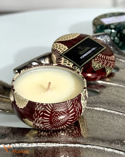 Ароматична кокосова свічка Voluspa Tiny Coconut Wax Candle Forbidden Fig (25g)
