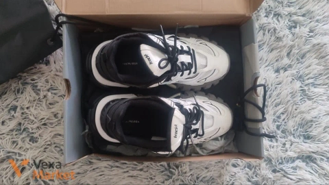 Balenciaga Track 2 кроссовки черные с белым, размер 41