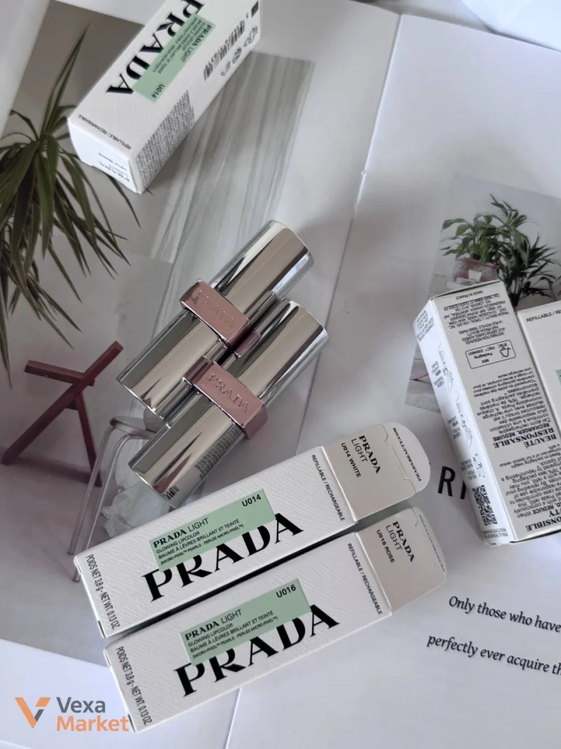 Бальзам для губ PRADA LIGHT Glowing Lipcolor U0014White, U016 Rose — фото 8