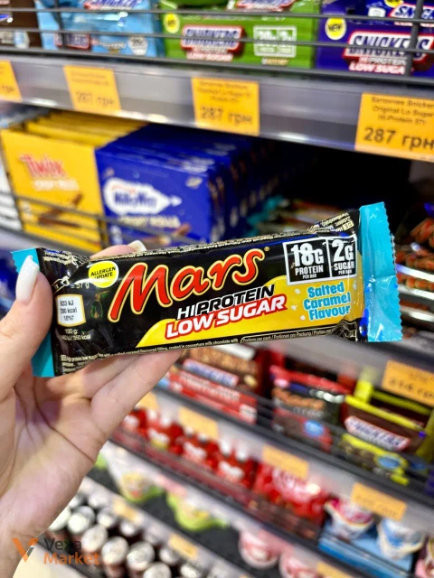 Батончик Mars Salted Caramel Hi-Protein Low Sugar 55г