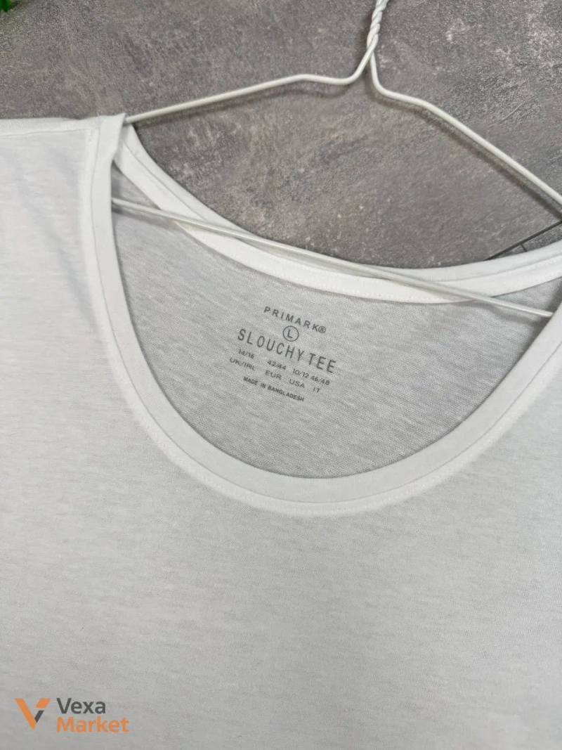 Базова біла футболка Primark UK 14-16 — фото 3