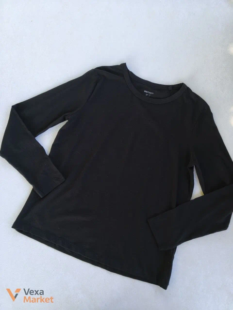 Базовый черный лонгслив из Германии M/L