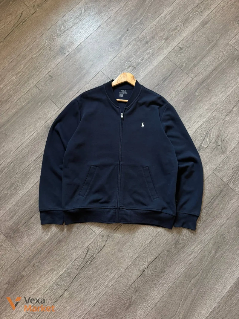Бомбер Polo Ralph Lauren Perfomance 'old money' full zip куртка кофта L — фото 3