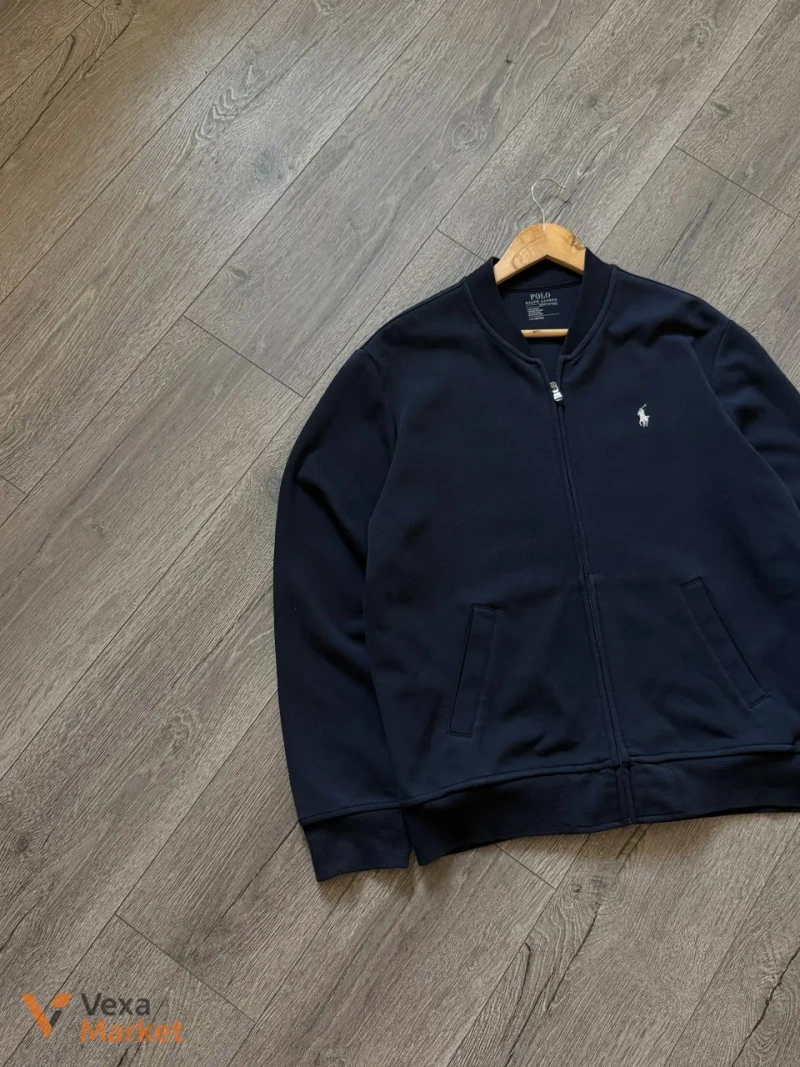 Бомбер Polo Ralph Lauren Perfomance 'old money' full zip куртка кофта L — фото 5