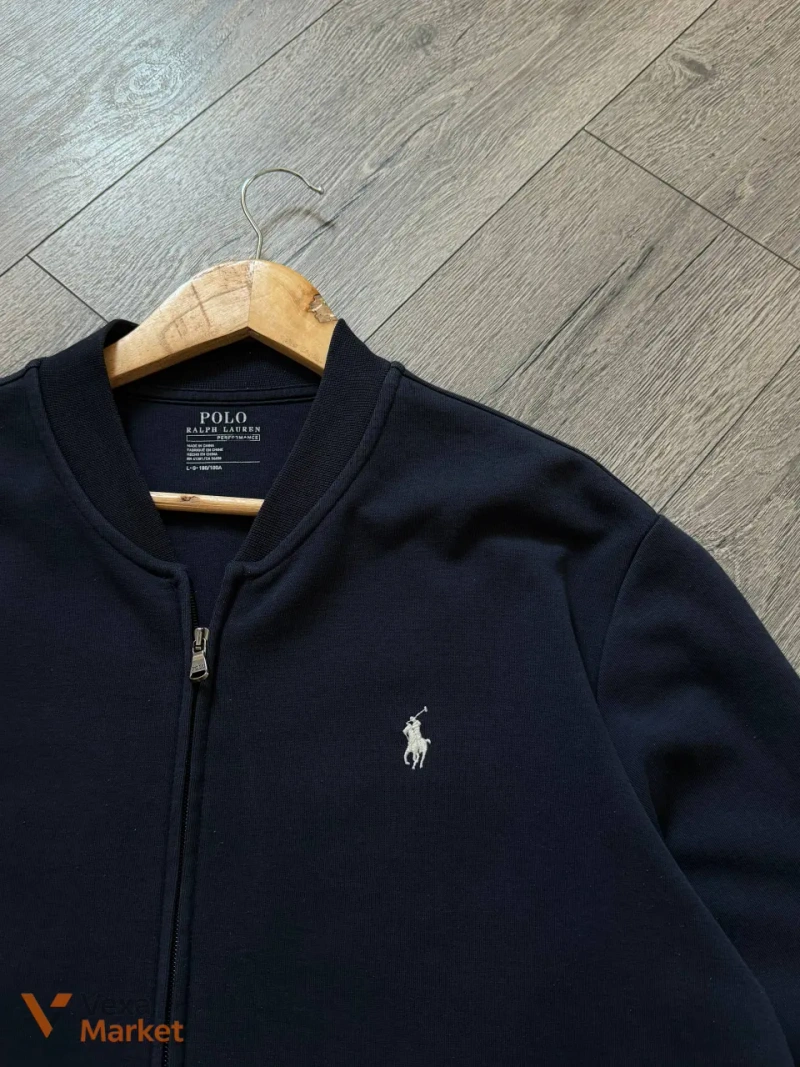 Бомбер Polo Ralph Lauren Perfomance 'old money' full zip куртка кофта L — фото 7