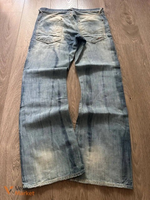 Bootcut jeans ice pattern