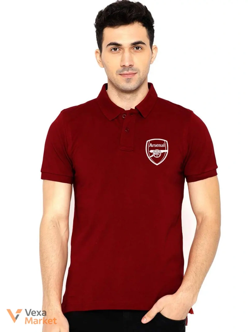 Бордова футболка-поло Arsenal Football Club розмір S-M — фото 2