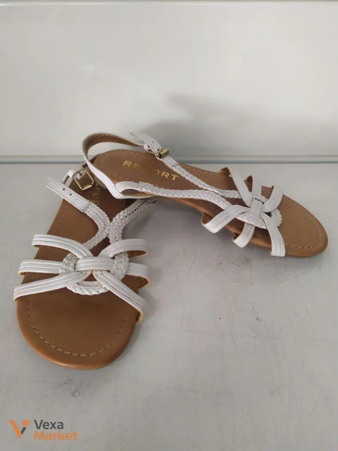 Босоніжки білі жіночі Resort 19 см