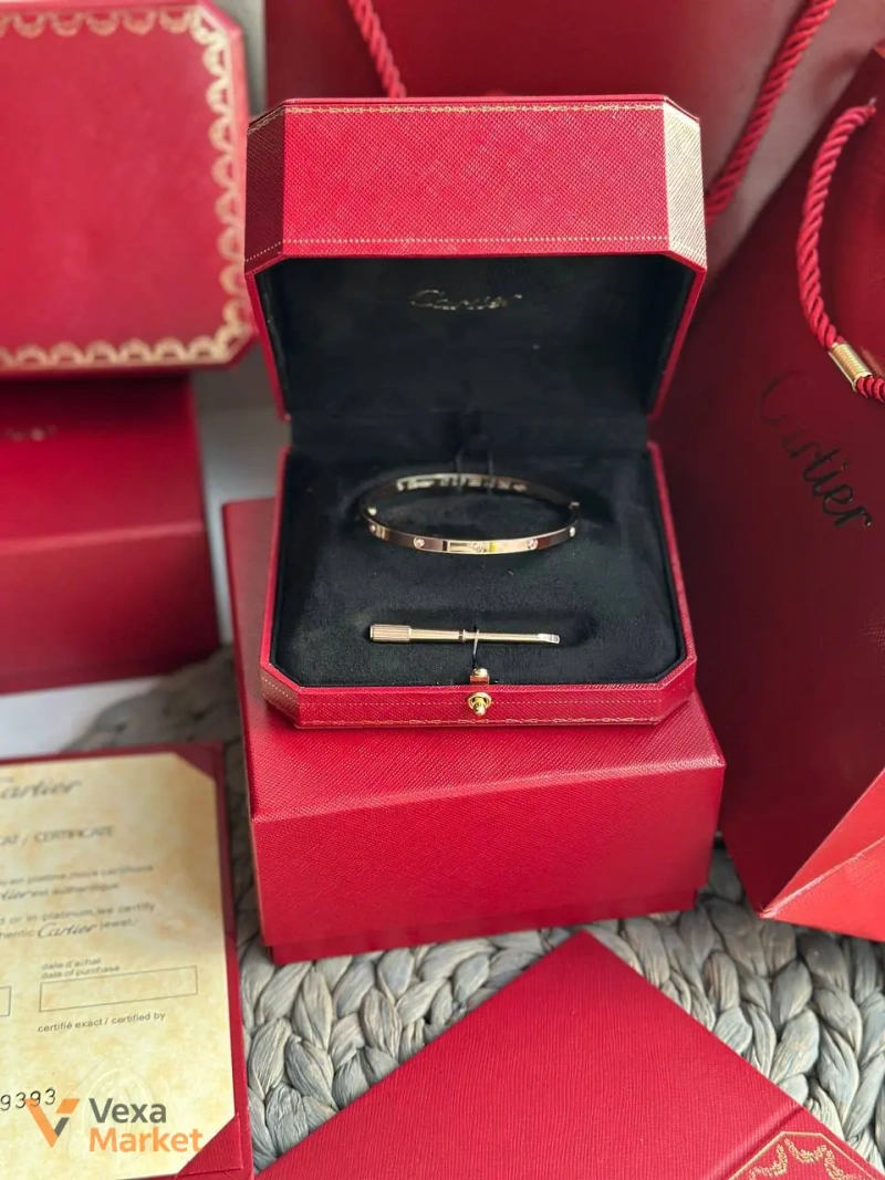 Браслет Cartier Love з позолотою — фото 5