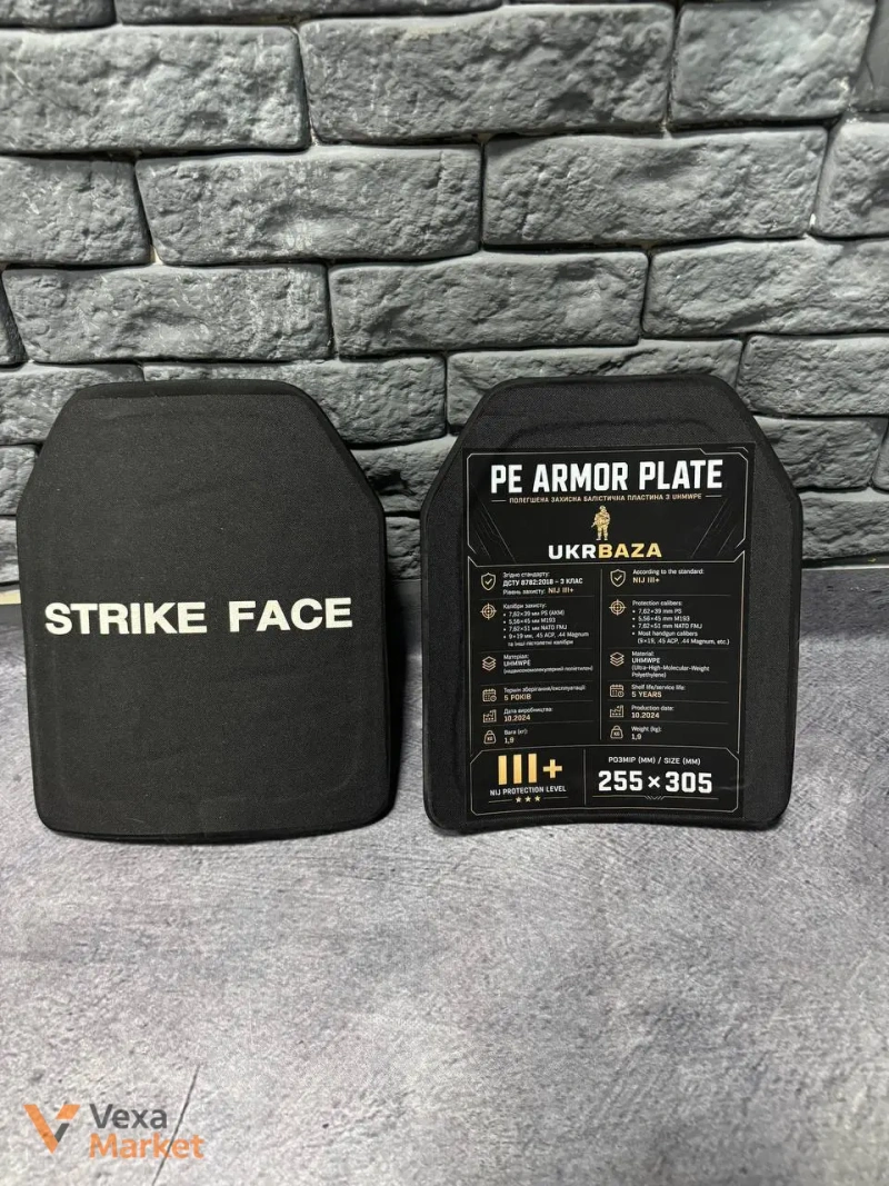 Бронеплити PE ARMOR PLATE NIJ III+ від Strike Face — фото 5