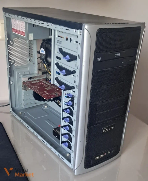 Бюджетный ПК Intel Core 2 Quad 6600 8GB DDR3 250GB HDD Nvidia 9800 GT