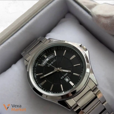 Casio Watch кварцовий сталевий корпус мінеральне скло індикація дати тижня дня