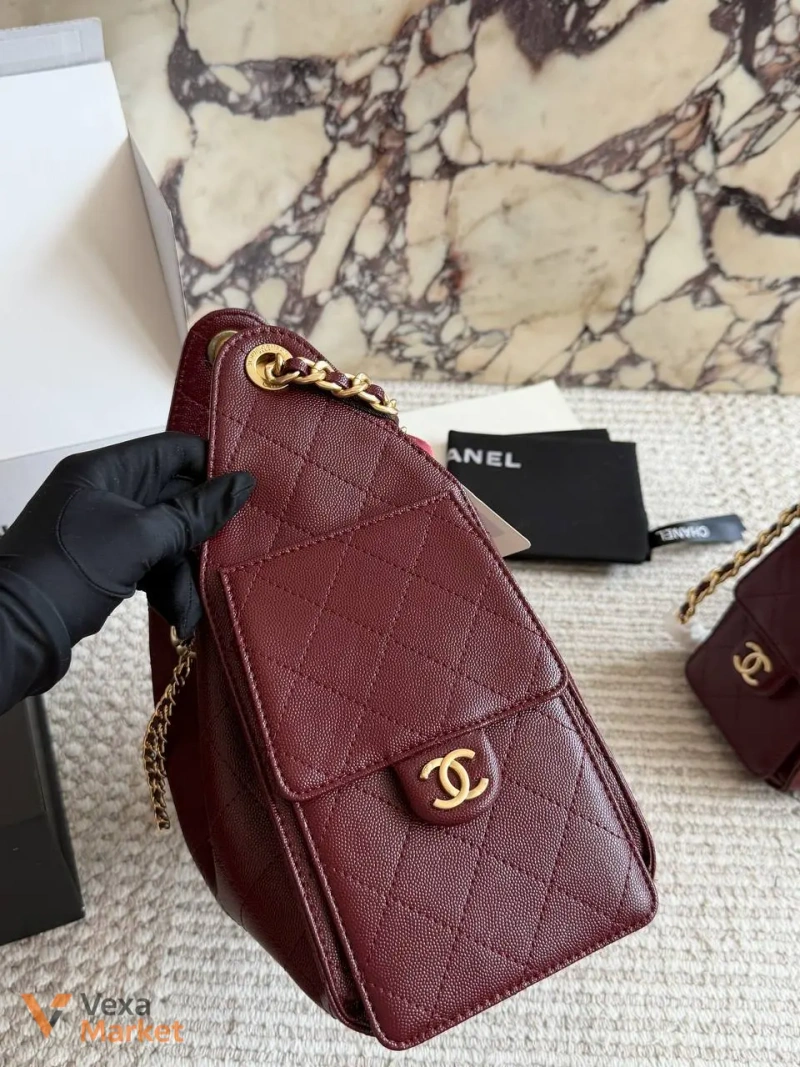 Chanel Hobo сумка натуральна шкіра — фото 5