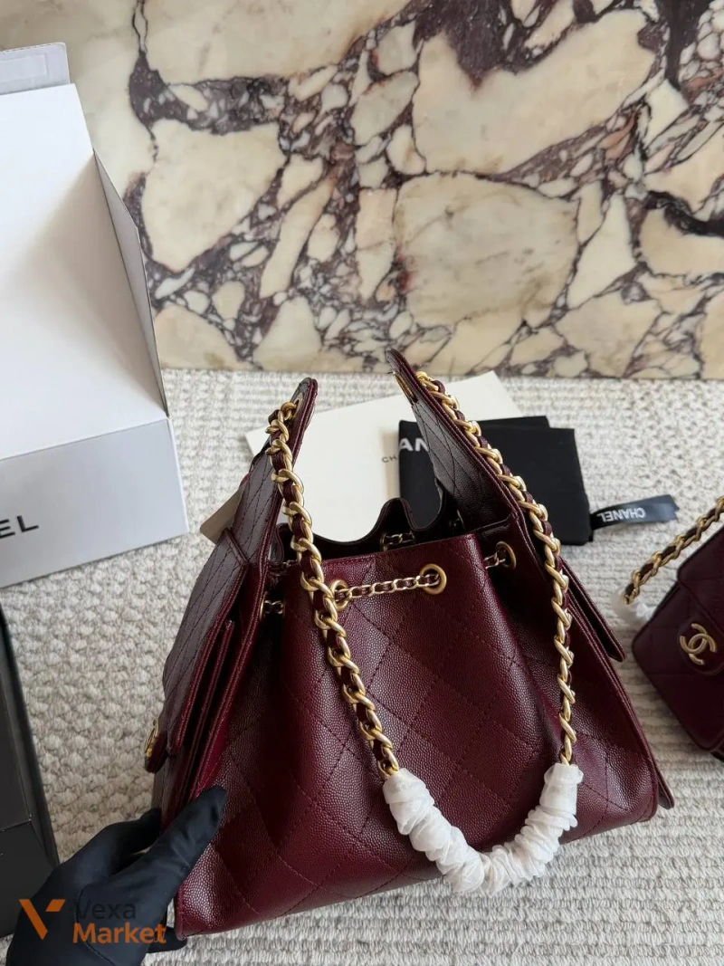 Chanel Hobo сумка натуральна шкіра — фото 6