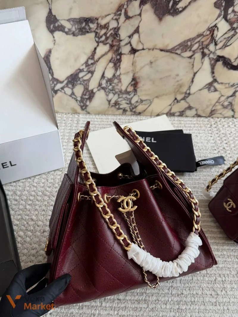 Chanel Hobo сумка натуральна шкіра — фото 7