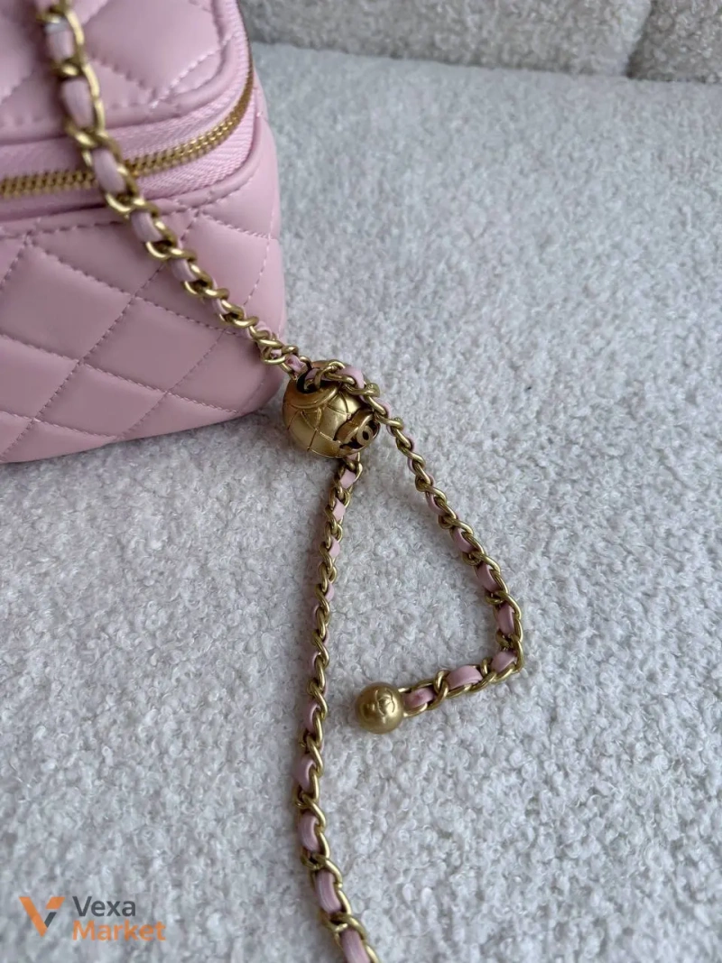 Chanel Vanity рожева натуральна шкіра — фото 3