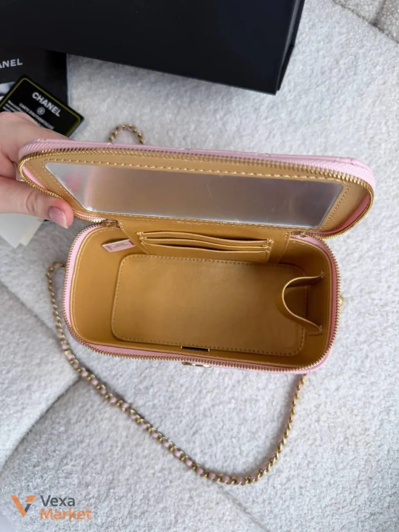 Chanel Vanity рожева натуральна шкіра — фото 5