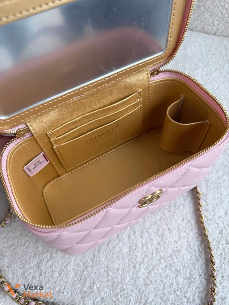 Chanel Vanity рожева натуральна шкіра — фото 6