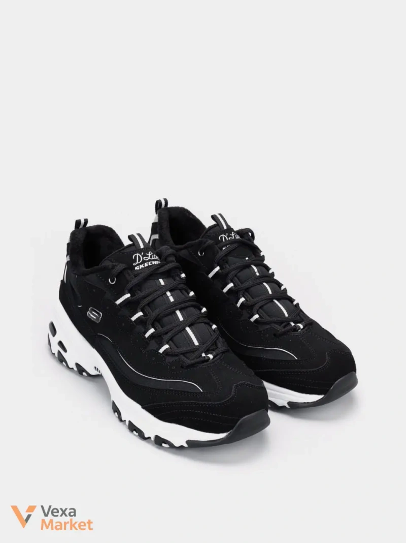 Черевики Skechers 66666125 BLK жіночі шкіра фліс — фото 4