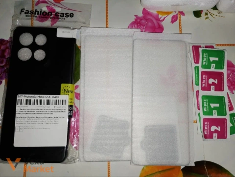 Чохол для Motorola G56 Black + захисне скло