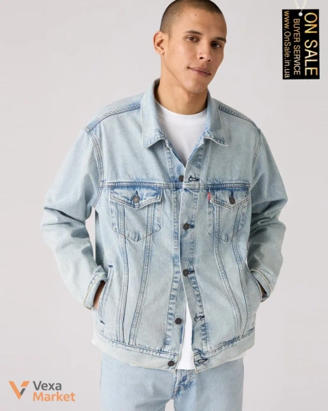 Чоловіча джинсова куртка Levi's® RELAXED FIT TRUCKER світло-блакитна