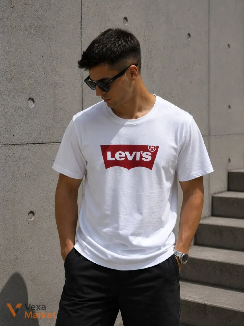 Чоловіча футболка Levi's 100% бавовна — фото 2