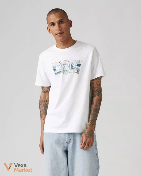 Чоловіча футболка Levis біла розмір XL