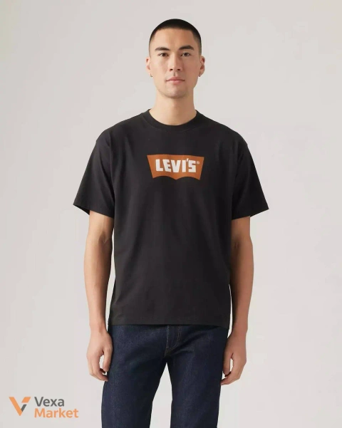 Чоловіча футболка Levis чорна розмір L, XL