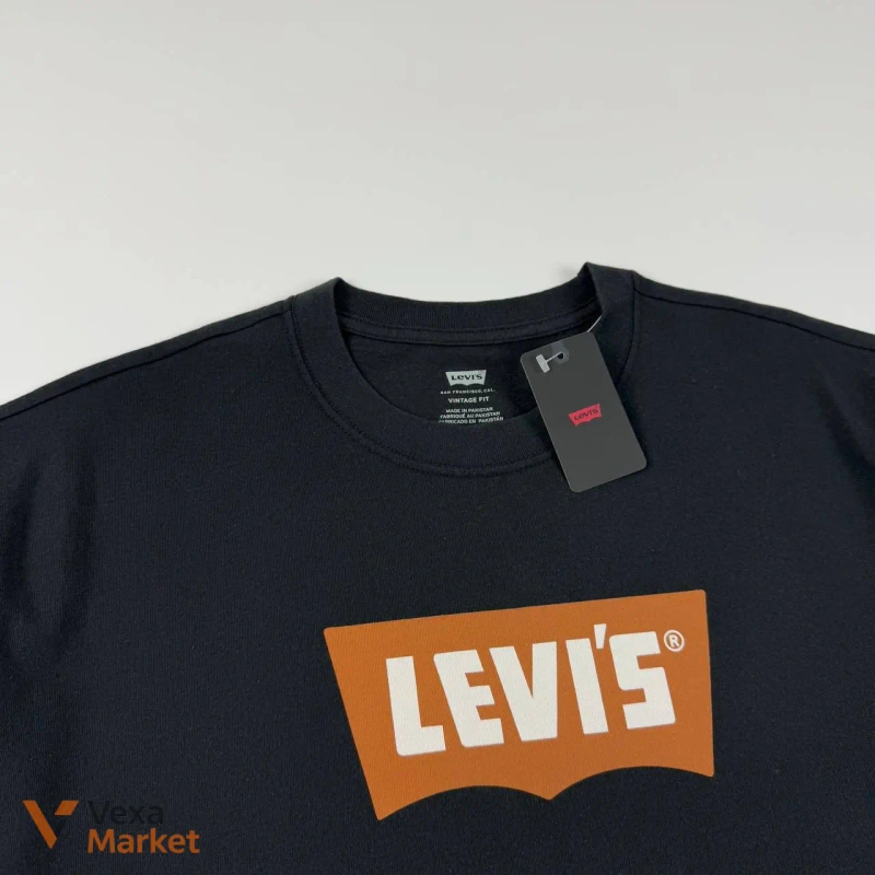 Чоловіча футболка Levis чорна розмір L, XL — фото 5