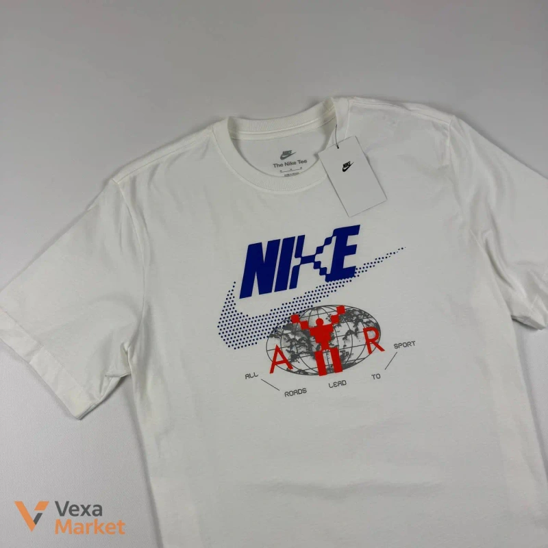 Чоловіча футболка Nike біла розмір S, M, L, XXL — фото 4