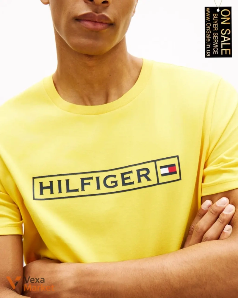 Чоловіча футболка Tommy Hilfiger з принтом логотипу — фото 2