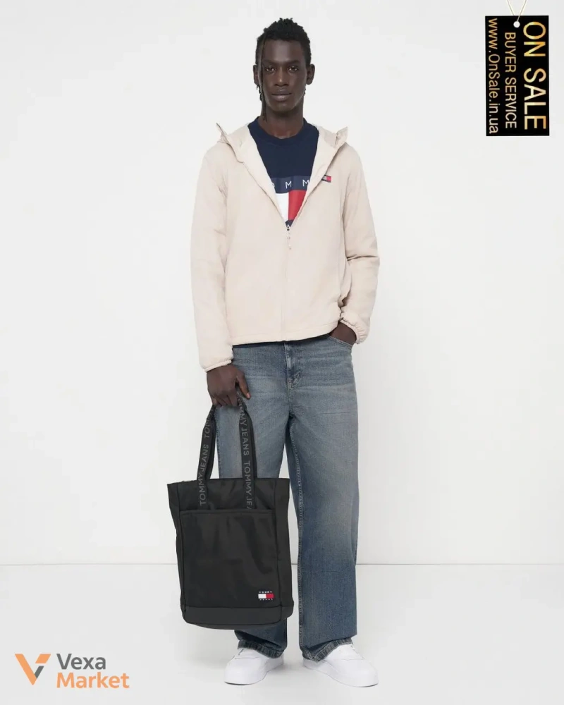 Чоловіча куртка Tommy Jeans CHICAGO JACKET пісочного кольору — фото 2