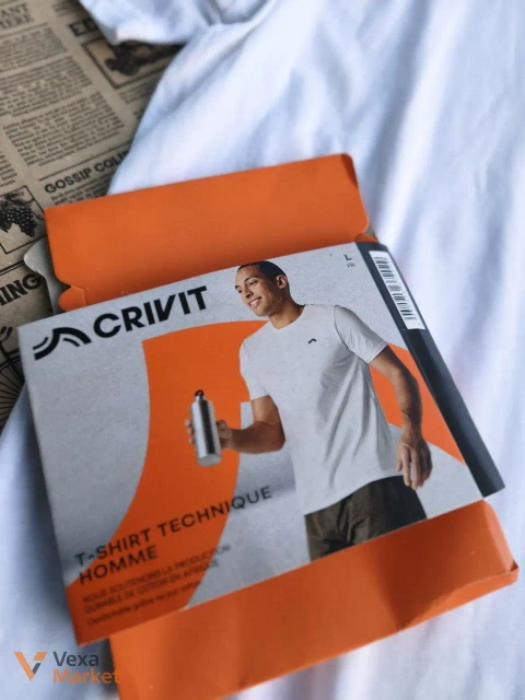 Чоловіча спортивна футболка CRIVIT біла розмір L