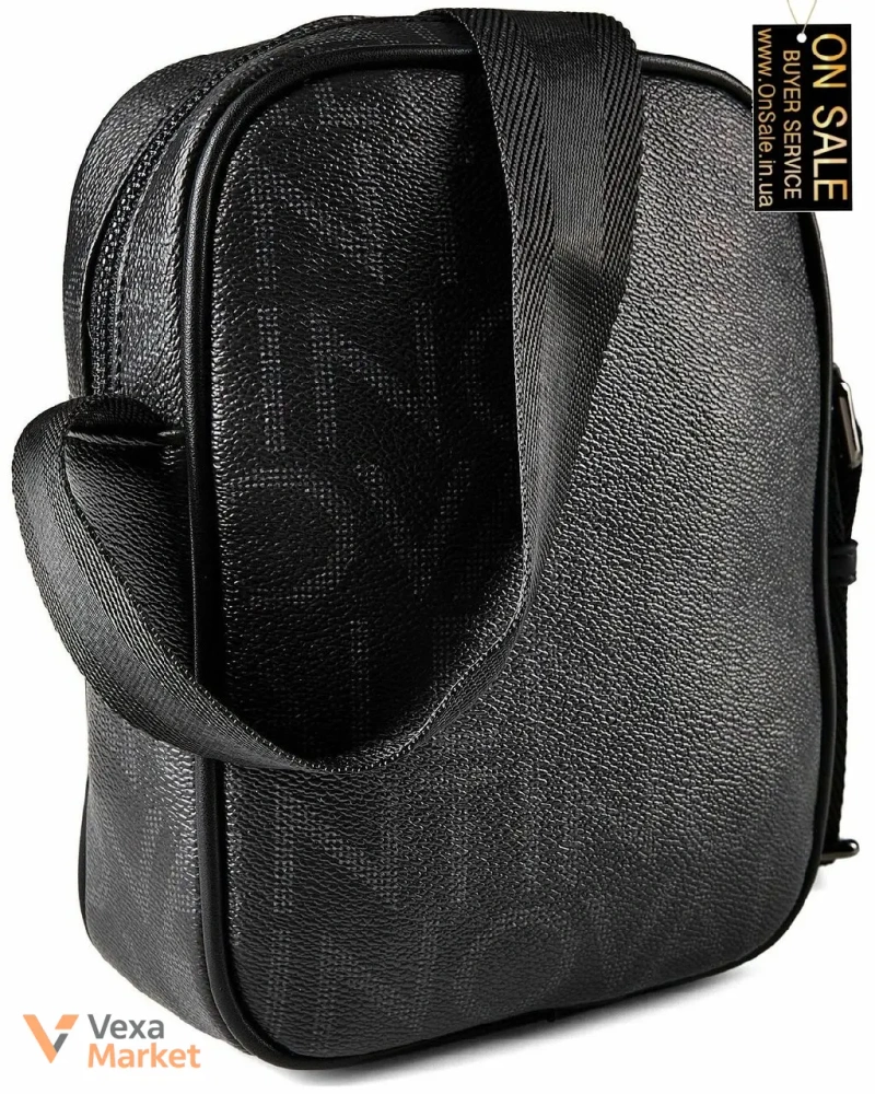 Чоловіча сумка через плече Valentino Bags чорна VMG15520 — фото 2