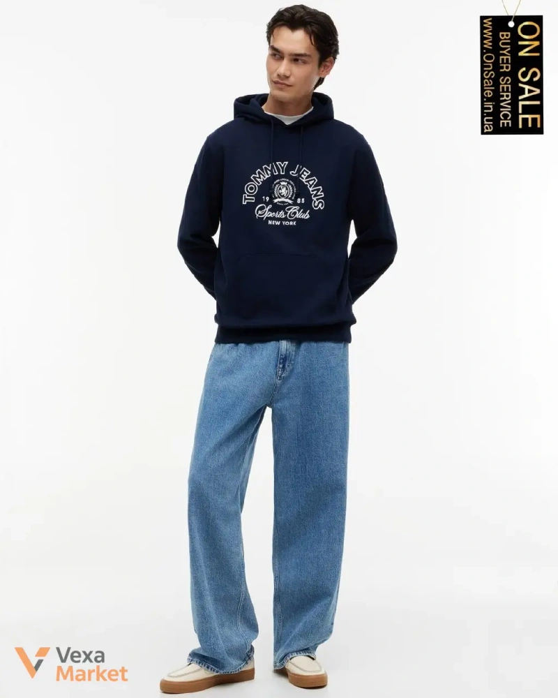 Чоловіче худі Tommy Hilfiger з капюшоном та логотипом — фото 2