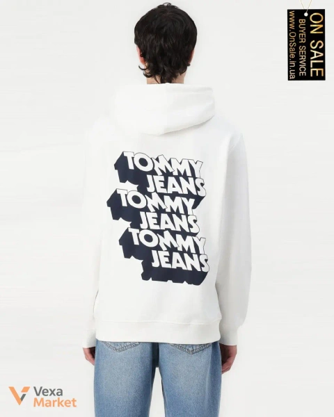 Чоловіче худі Tommy Jeans з капюшоном та логотипом на спині