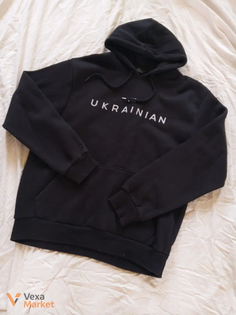 Чорний худі "UKRAINIAN"