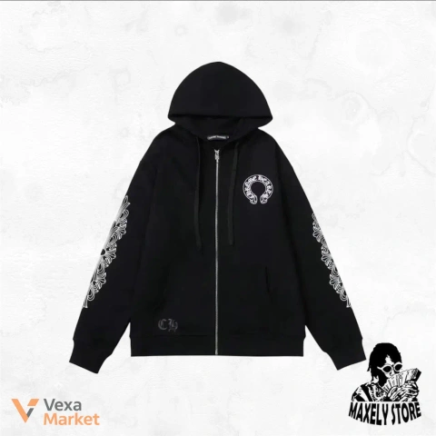 Chrome Hearts Zip-Up Hoodie