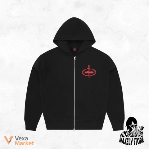 Corteiz x Slaughter Gang 21 Savage Zip Up Hoodie